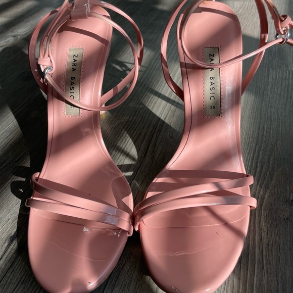 Coral Strappy Heels - Picture 13 of 13